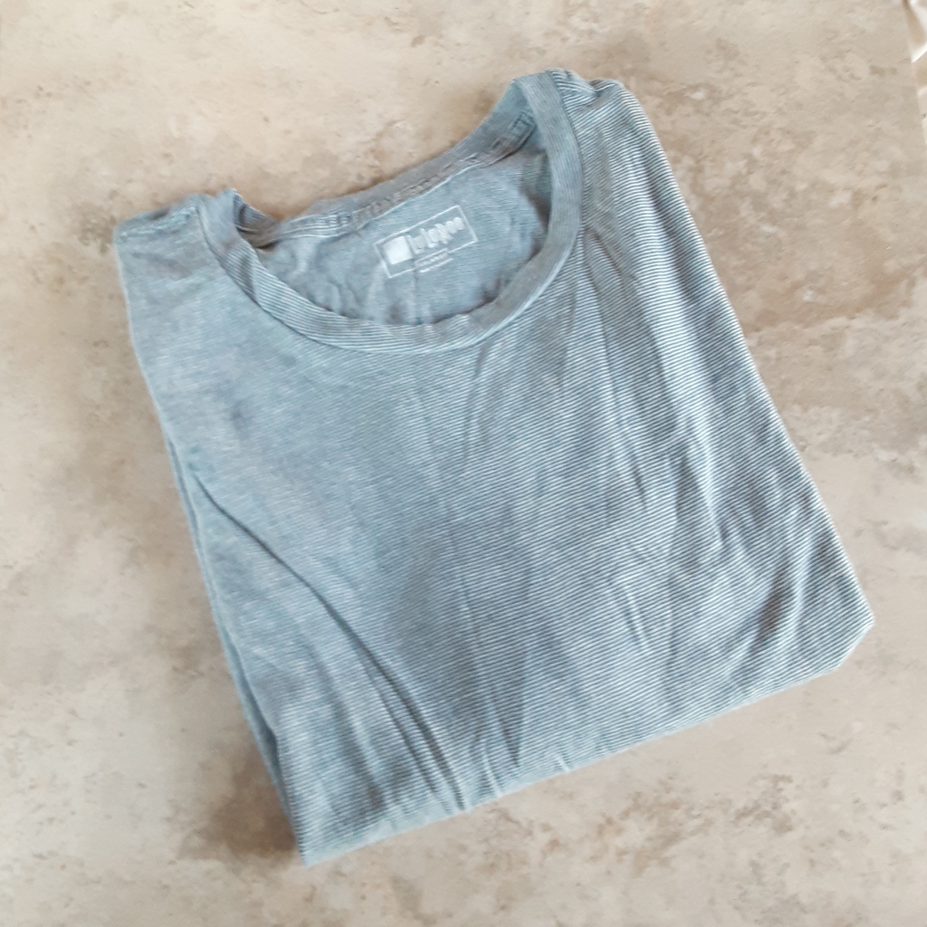 Lularoe Blue Basic Stripped Top
